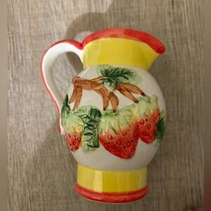 Strawberry Creamer Pitcher